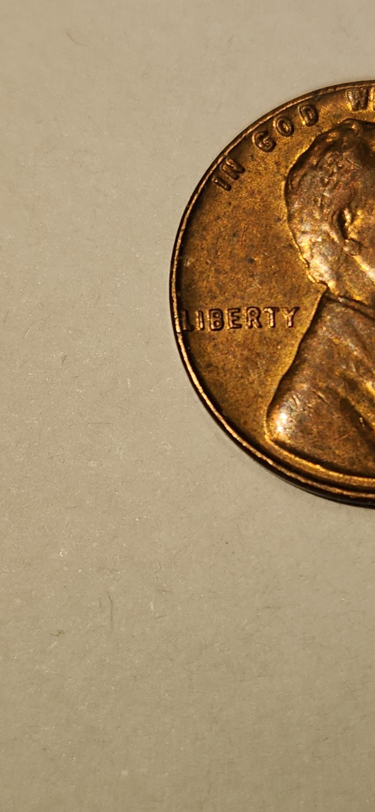 1963 D Lincoln Memorial Penny "L In Liberty On Edge RARE Coin