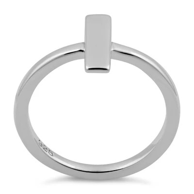 925 Sterling Silver Bar Ring