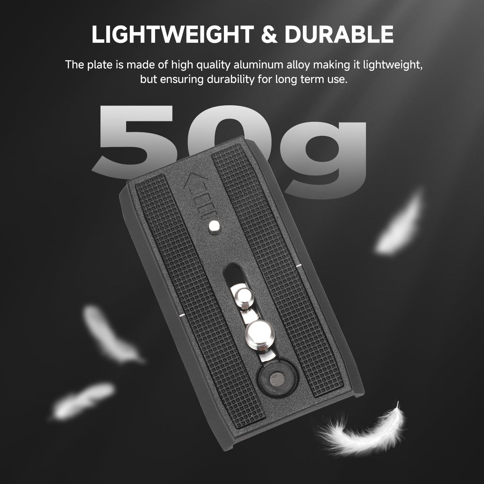 Universal Sliding Quick Release Plate Replacement Camera Mount with 1/4 Inch and