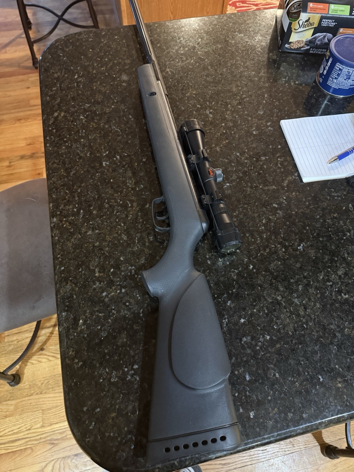 Gamo Hornet 1200 FPS Spring-Piston Break Barrel Air Rifle w/ Scope, Black