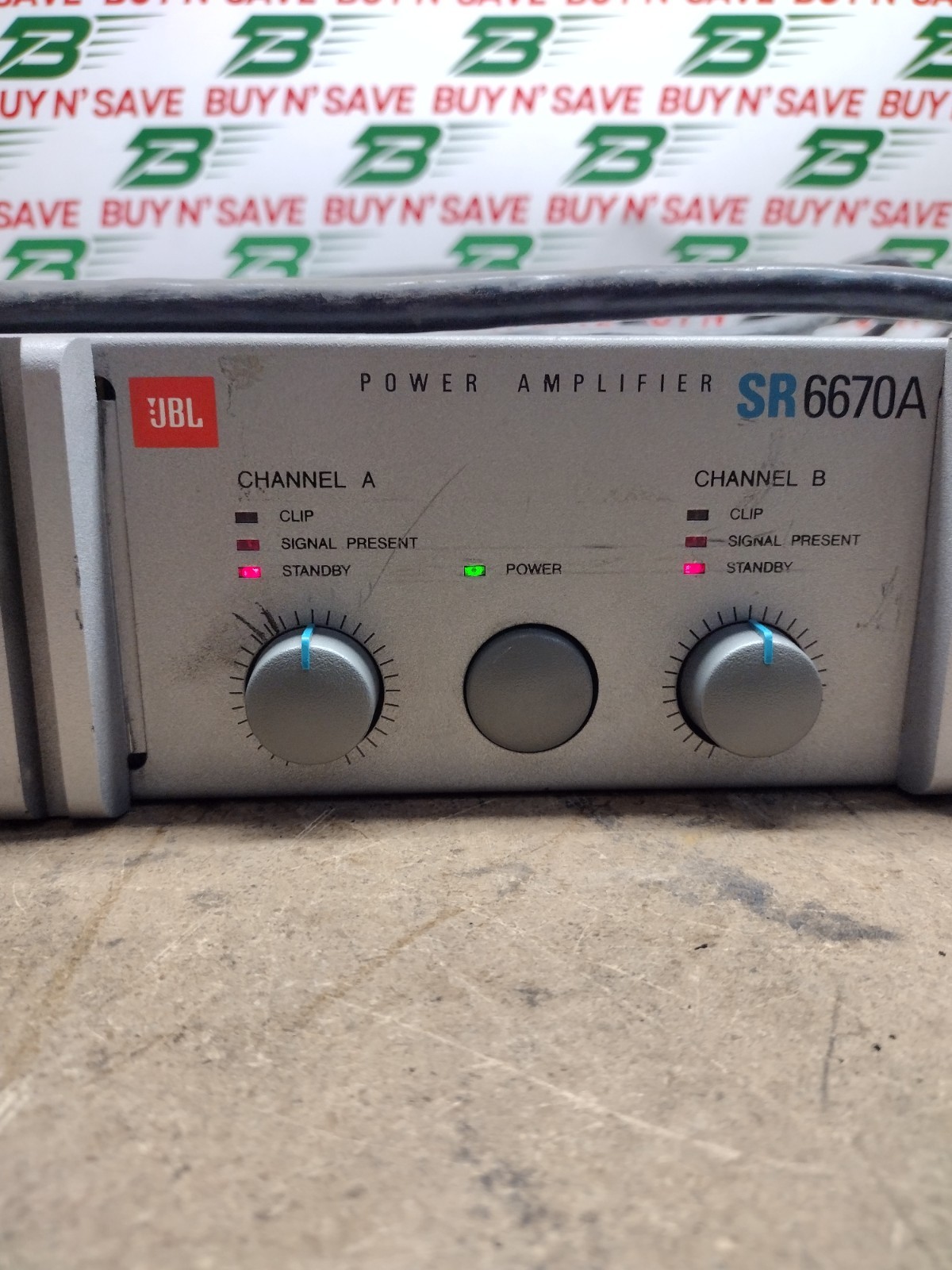 JBL Power Amplifier SR 6670A - Powers On - Rack Mountable - USED