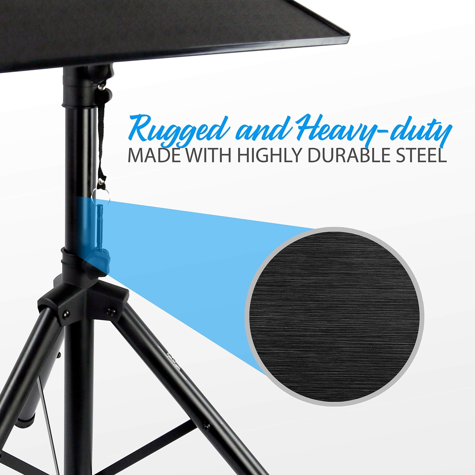 PYLE-PRO Universal Projector Stand -Height & Angle Adjustable Tripod Stand-Ho...