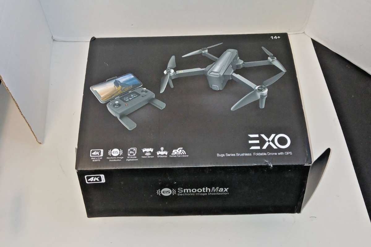 Exo Drones Cinemaster 4k Drone with Controller And 2 Batteries USB-C