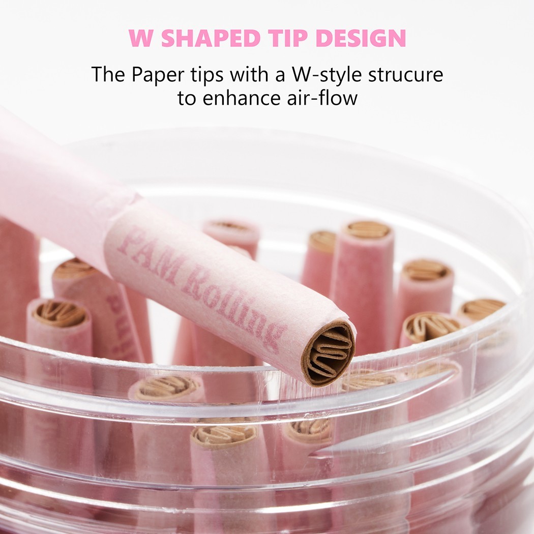 100Pack King Size W/Filter Tip Pre Rolled Cones with Cone Loader Stick and Tubes