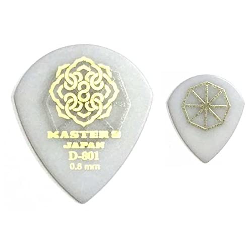 [Set of 10] MASTER8 JAPAN D-801 Polyacetal JAZZ III 0.8mm HARD GRIP Guitar Picks