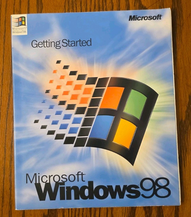VTG Microsoft Windows 98 Getting Started Manual Guide Book - 1998