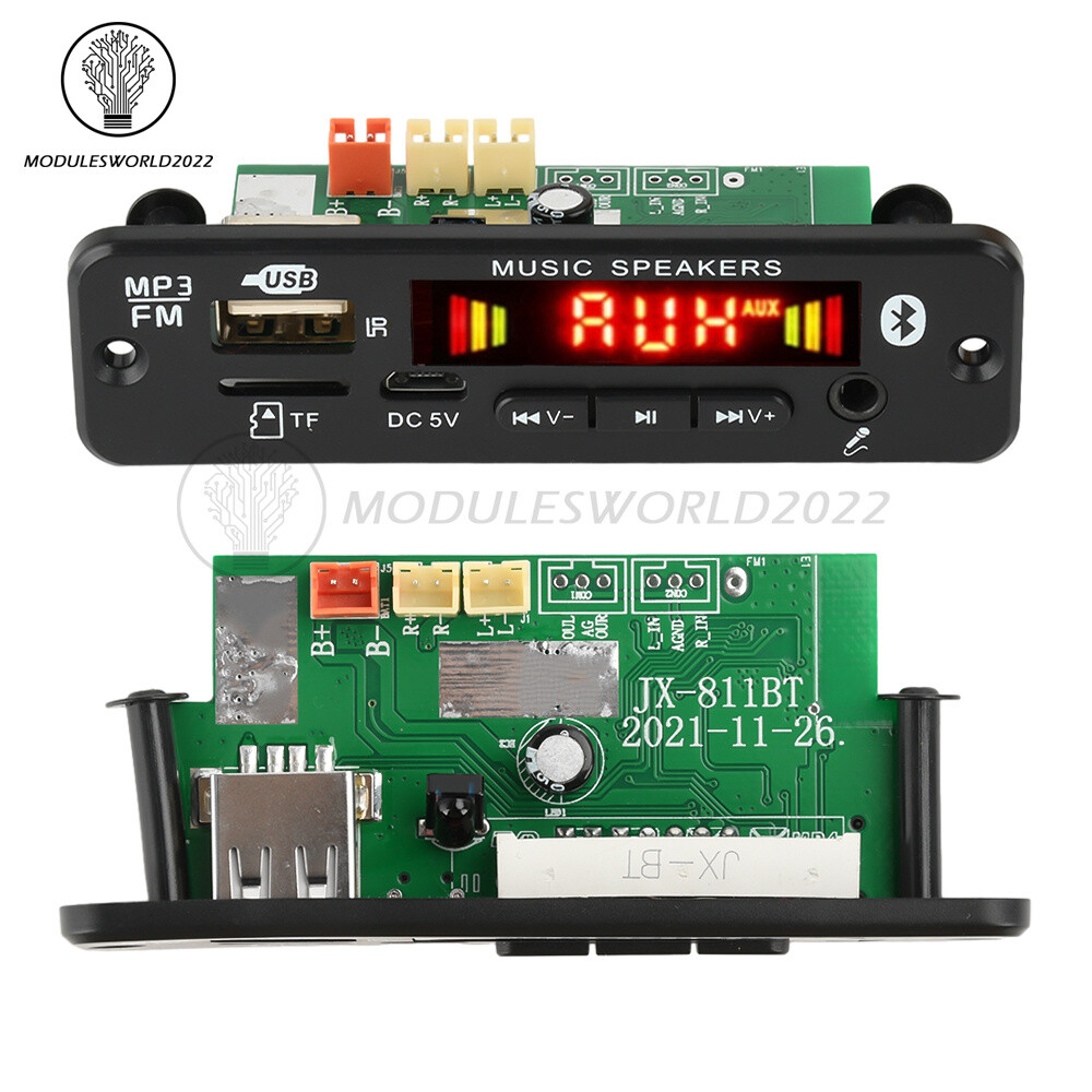 2*20W Amplifier Stereo DIY MP3 Decoder Board Bluetooth 5.0 Car FM Radio Module