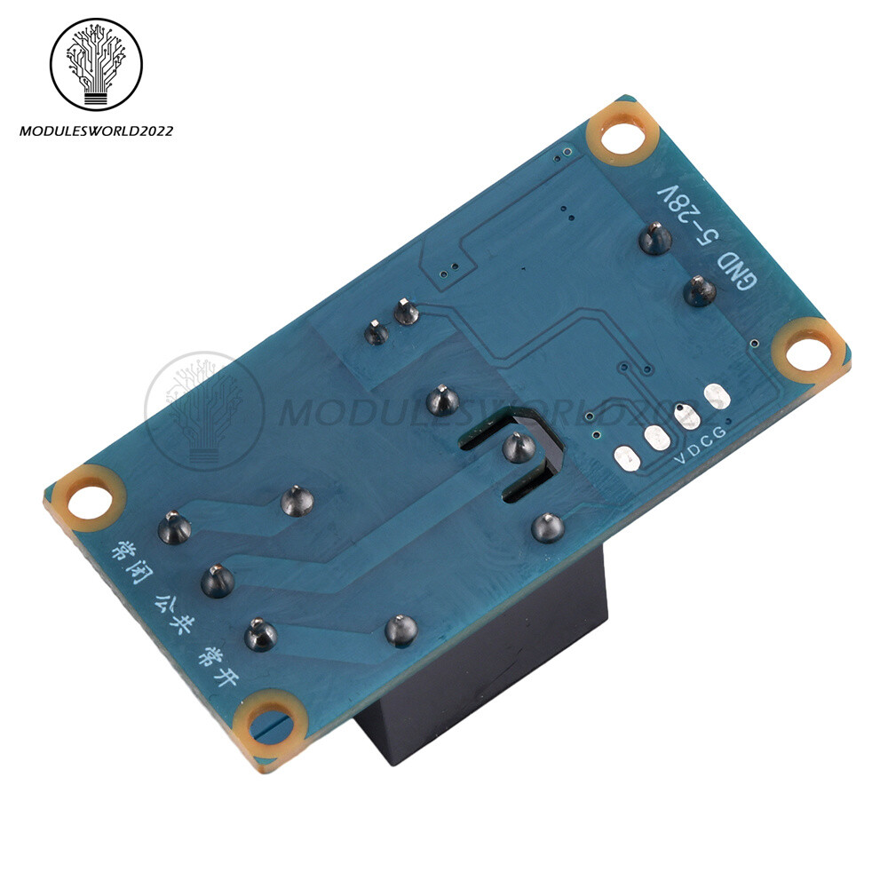 DC5-28V wide voltage 1-Channel Single Button Bistable Self-Locking Relay Module