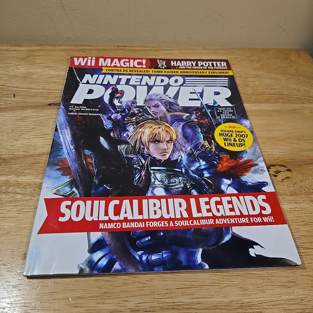 Nintendo Power Magazine Volume 218 August 2007 Soul Calibur Legends w/ Poster