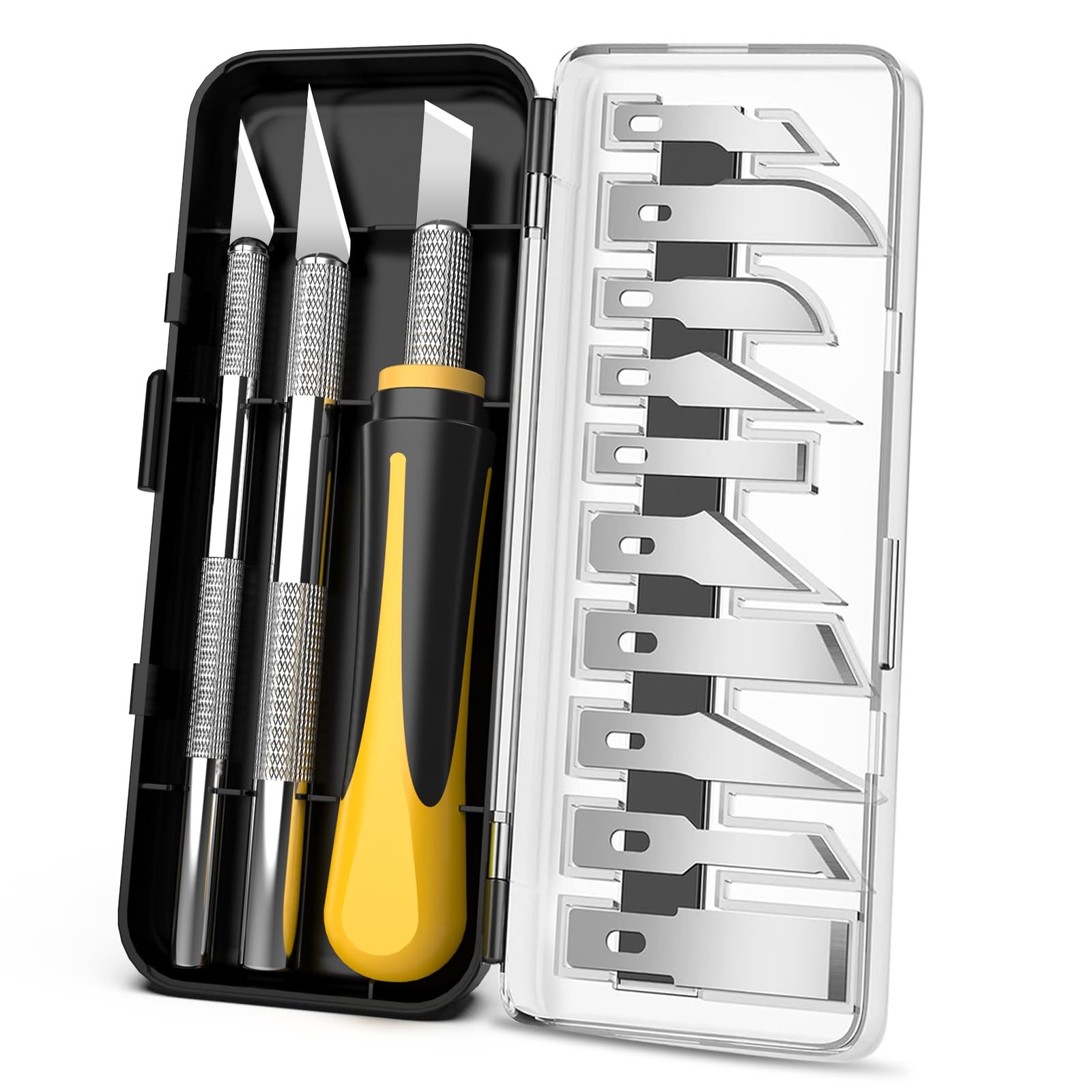 Exacto Set, 16-Piece Hobby & Precision Set, 3-Piece Craft Set with 10-Piece E...