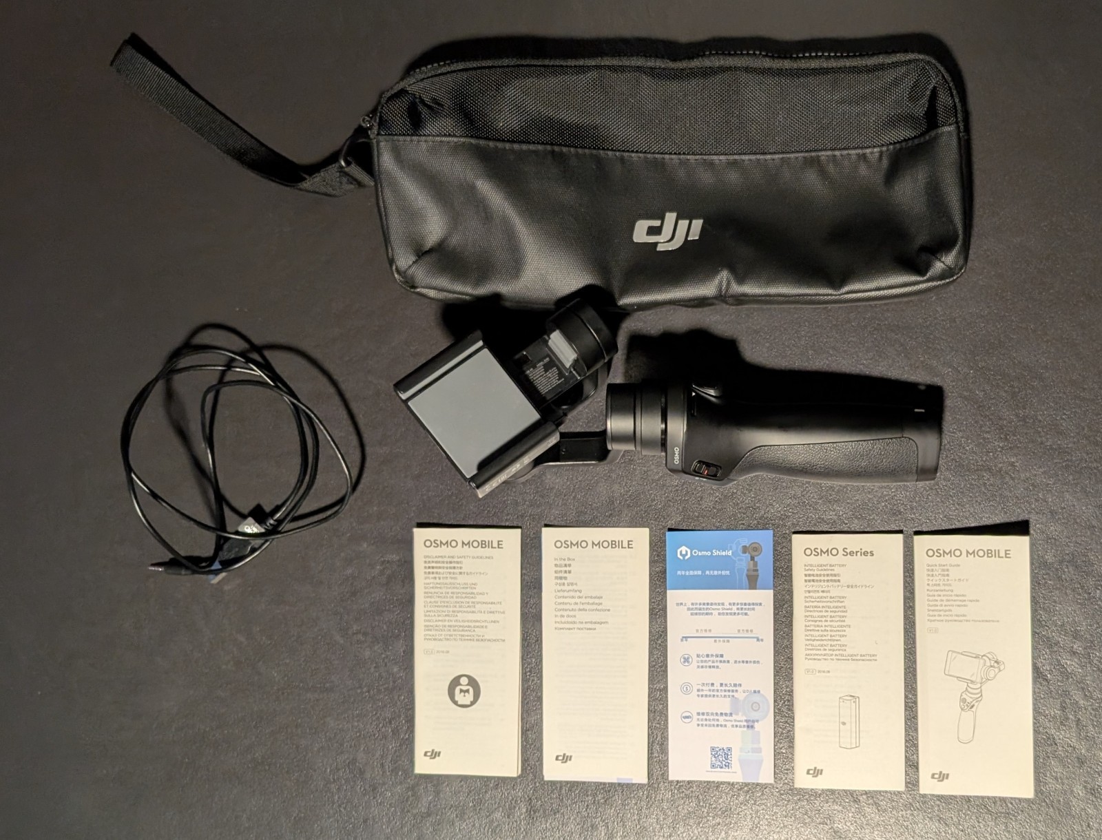 DJI Osmo V 1.0 Mobile Gimbal Stabilizer for Smartphones - FOR PARTS REPAIR