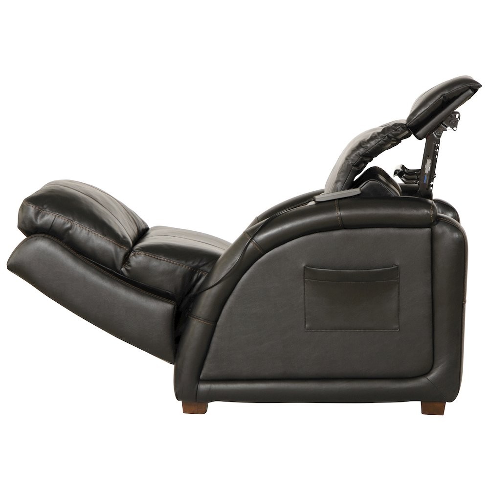 Reliever Leather Power Lay Flat Recliner with Power Adjustable Headrest