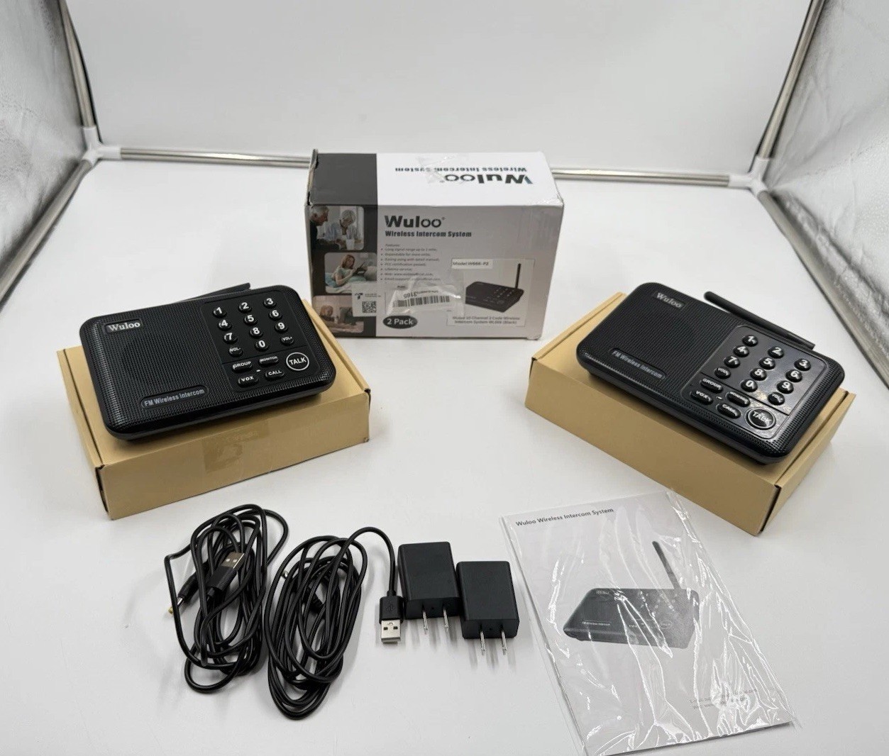 Wuloo WL666 Wireless Intercoms System - Black