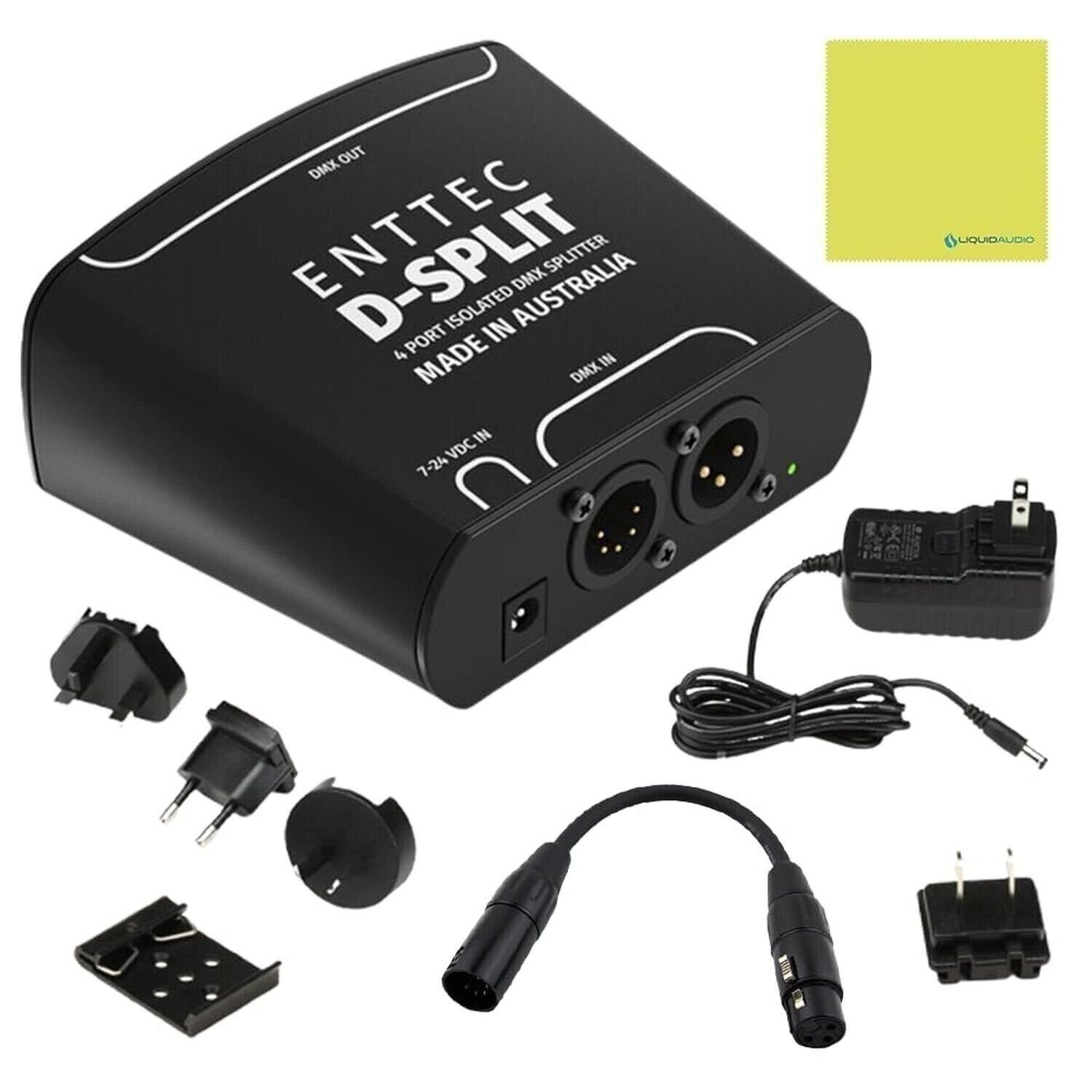 Enttec 70578 D-Split DMX 4 Port Isolated Splitter/Isolator (3/5-Pin) -OPEN BOX