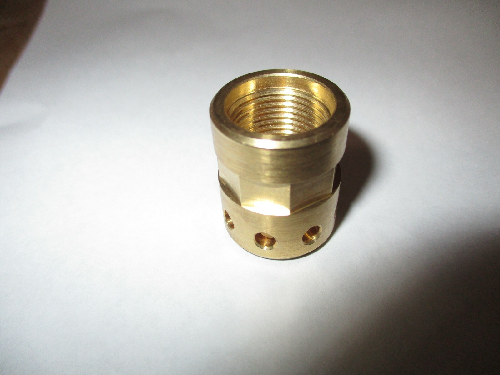 Micro Muzzle Brake LongShot MINI-BRAKE for M14x1 LH TPI BRASS Left Hand Thread