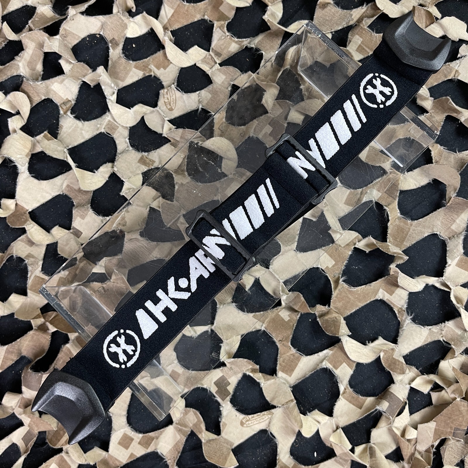 NEW HK Army HSTL Replacement Goggle Strap w/ Clips - Black