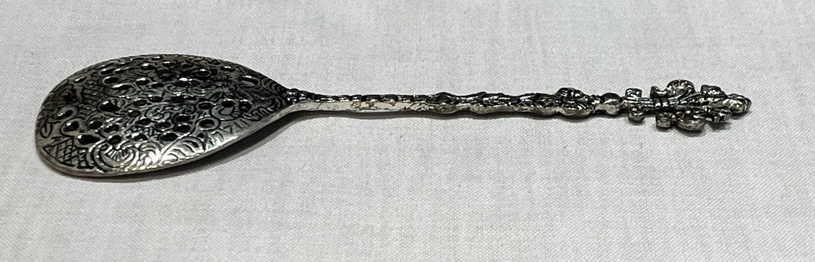 Vintage Ornate Salad Serving Set Large Spoon Fork