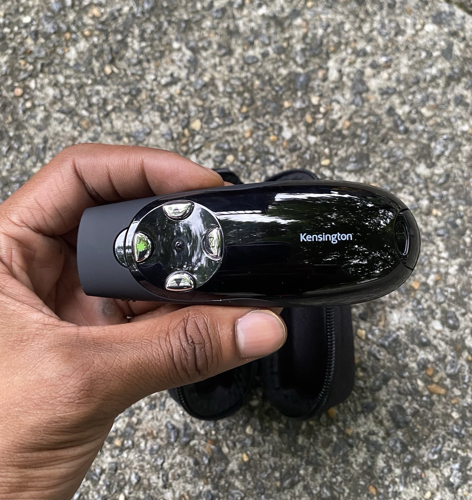 Kensington Presenter Pro Remote Control Black Wireless Ergonomic w/ Green Laser
