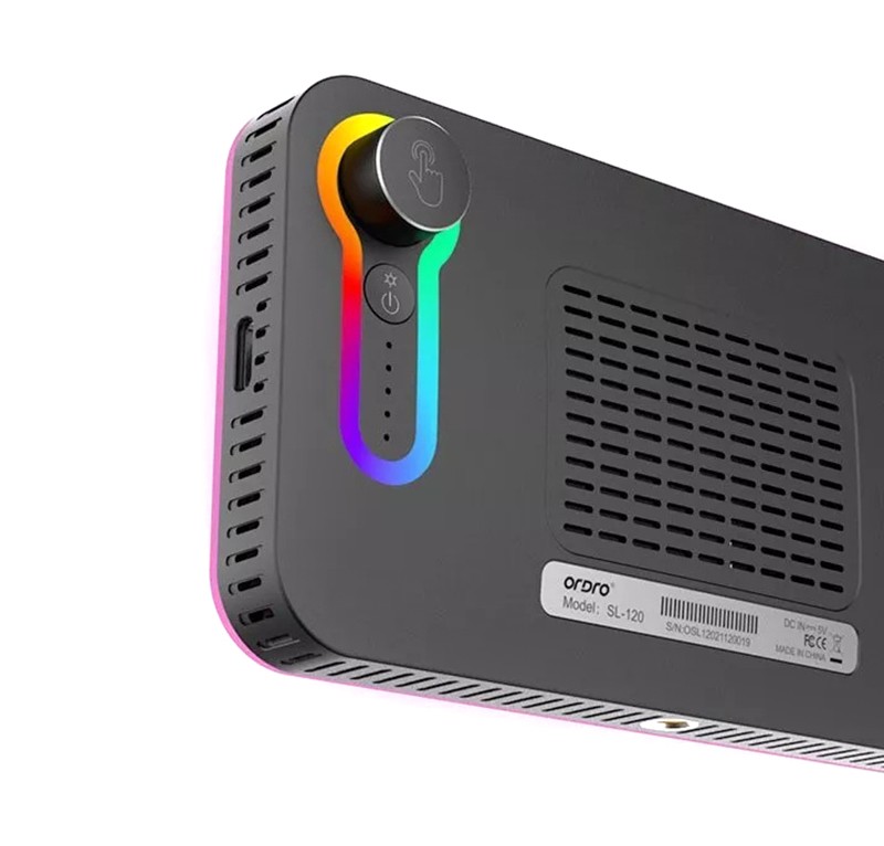 Ordro SL-120 Adjustable RGB LED Light Panel for Photography in Multicolor