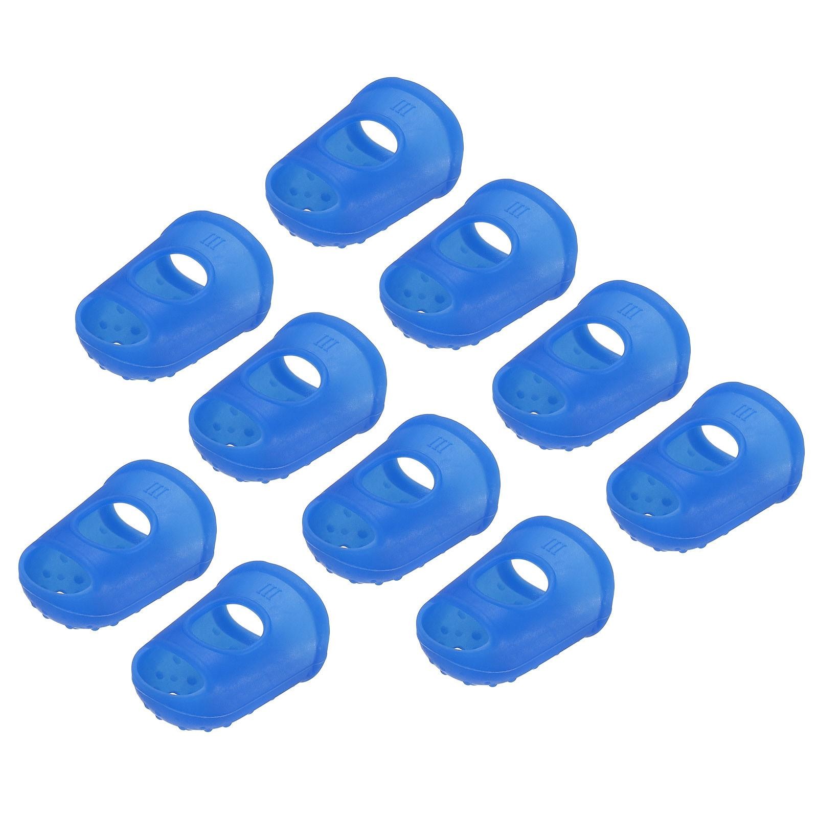 20Pcs Fingertip Protector Silicone Fingertip Covers(Dark Blue, 29mm/1.15-inch)