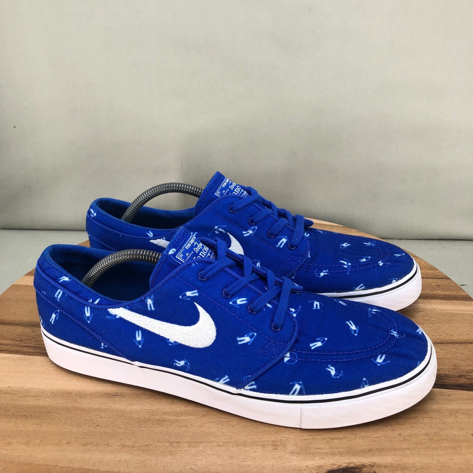 Nike SB Stefan Janoski Canvas Royal Blue Skate Shoes 705190-410 Mens 11.5