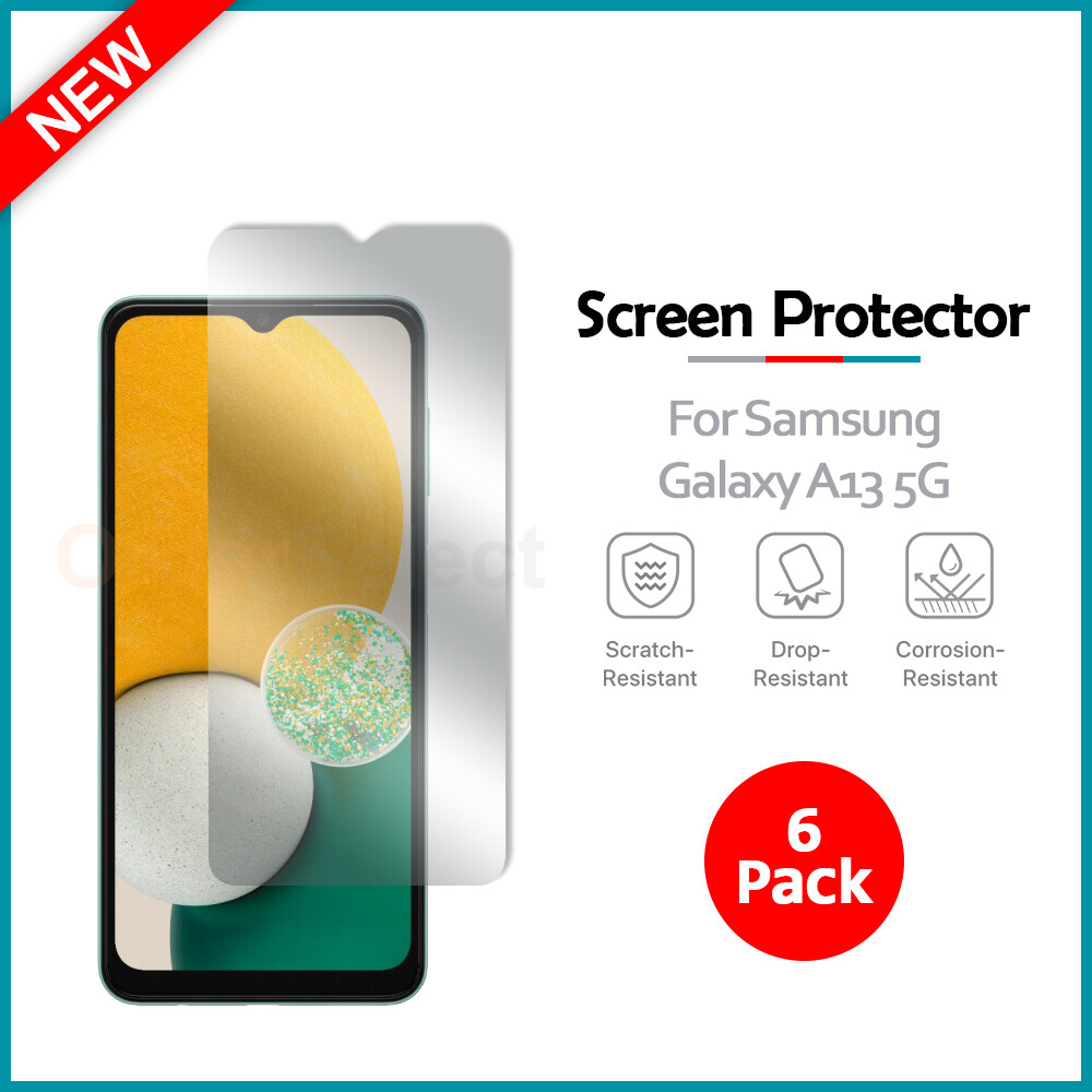 6-Pack LCD Ultra Clear HD Screen Protector for Phone Samsung Galaxy A13 5G