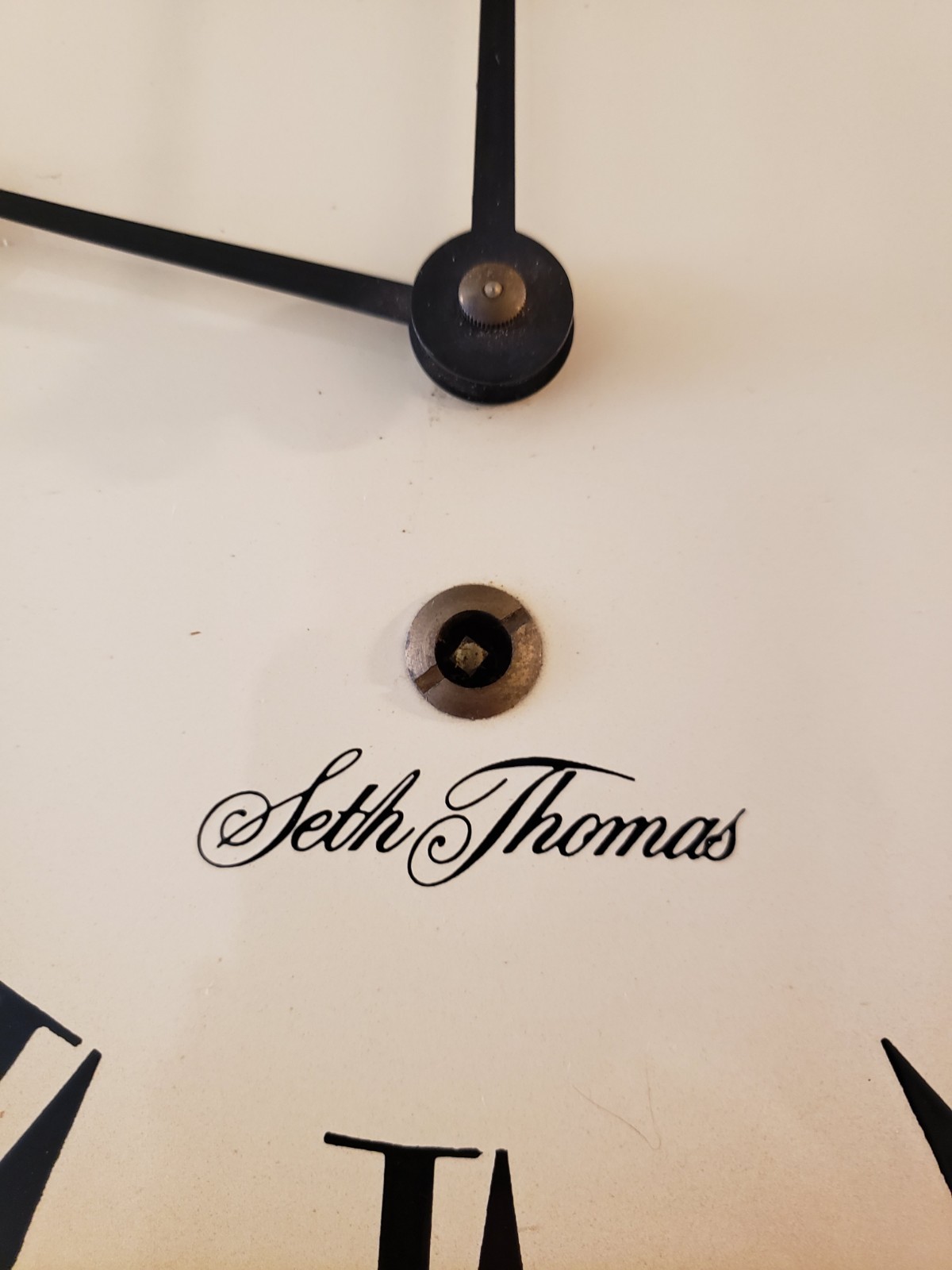 Seth Thomas Golden Rule Pendulum Wall Clock E477-005 Untested
