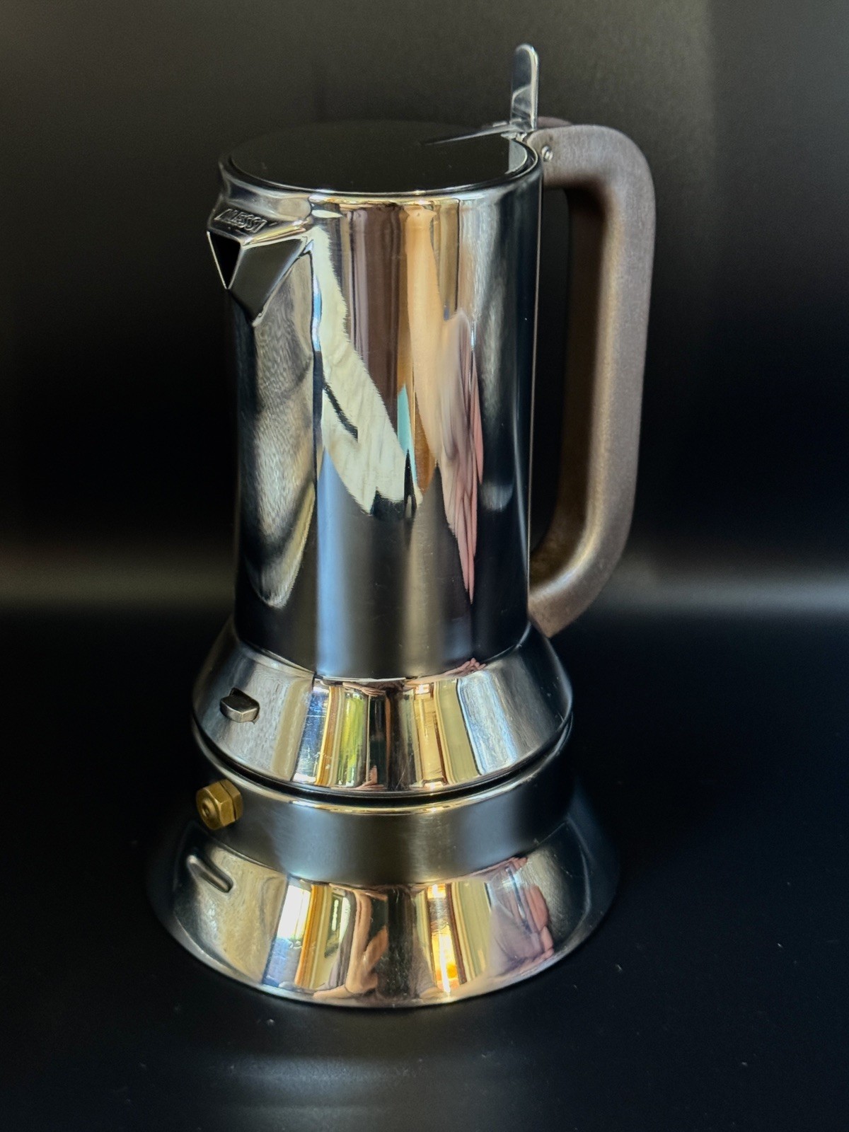 Alessi 9090/3 RICHARD SAPPER Stainless Steel STOVE TOP Espresso moka pot Italy