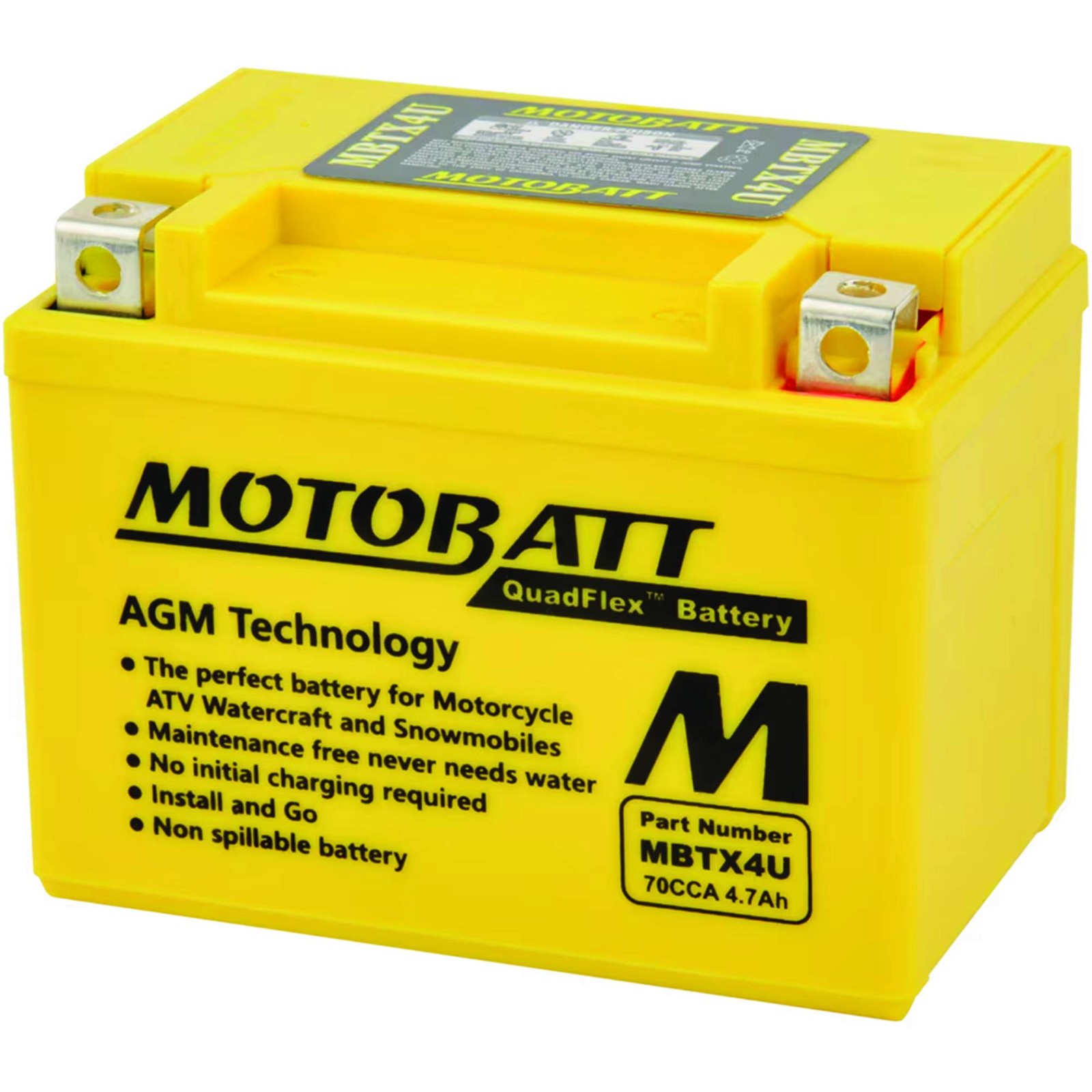 Motobatt Battery For KTM SX-F EXC EXC-F 250cc 2013