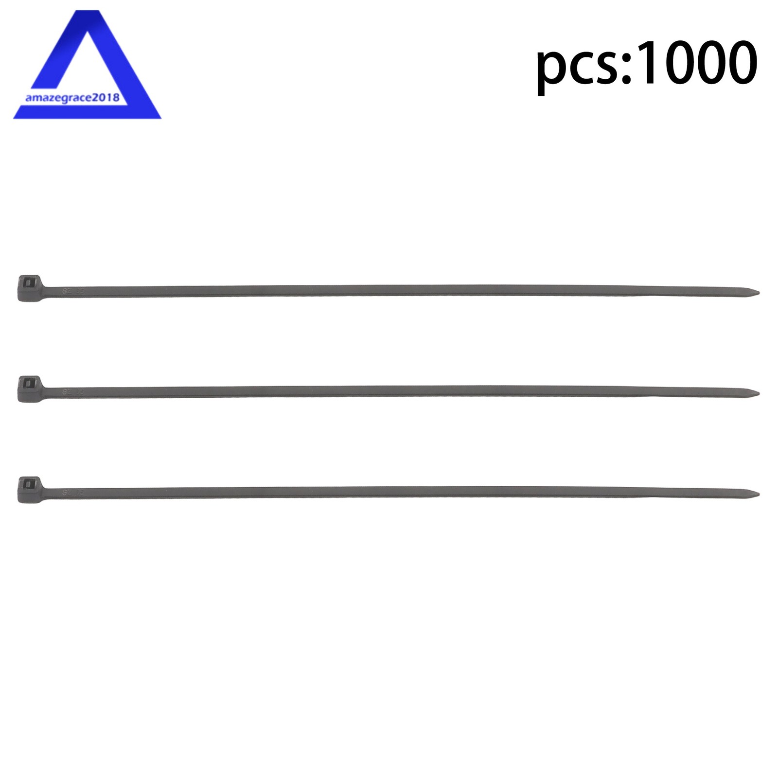 1000 Pack Cable Zip Ties 8-inch Wire Ties & 40LBS High Tensile Strength