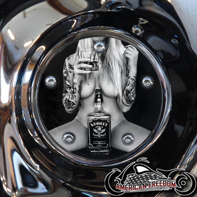 HARLEY DAVIDSON TIMING COVER BIG TWIN CAM, MILWAUKEE 8, SPORTSTER - Whiskey Gal