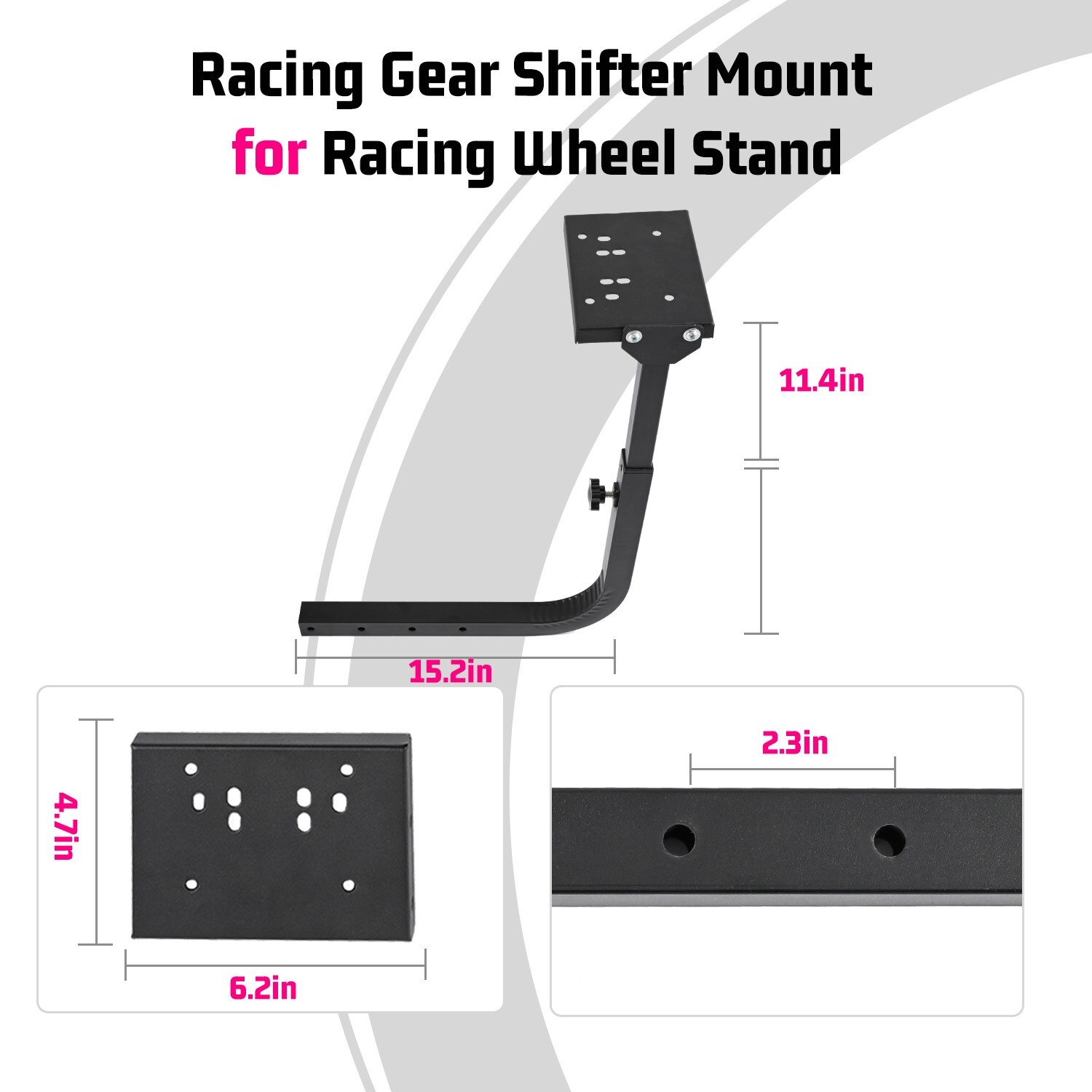 Minneer Gear Shift Bracket Accessory Only for Our Racing Wheel Simulator Cockpit