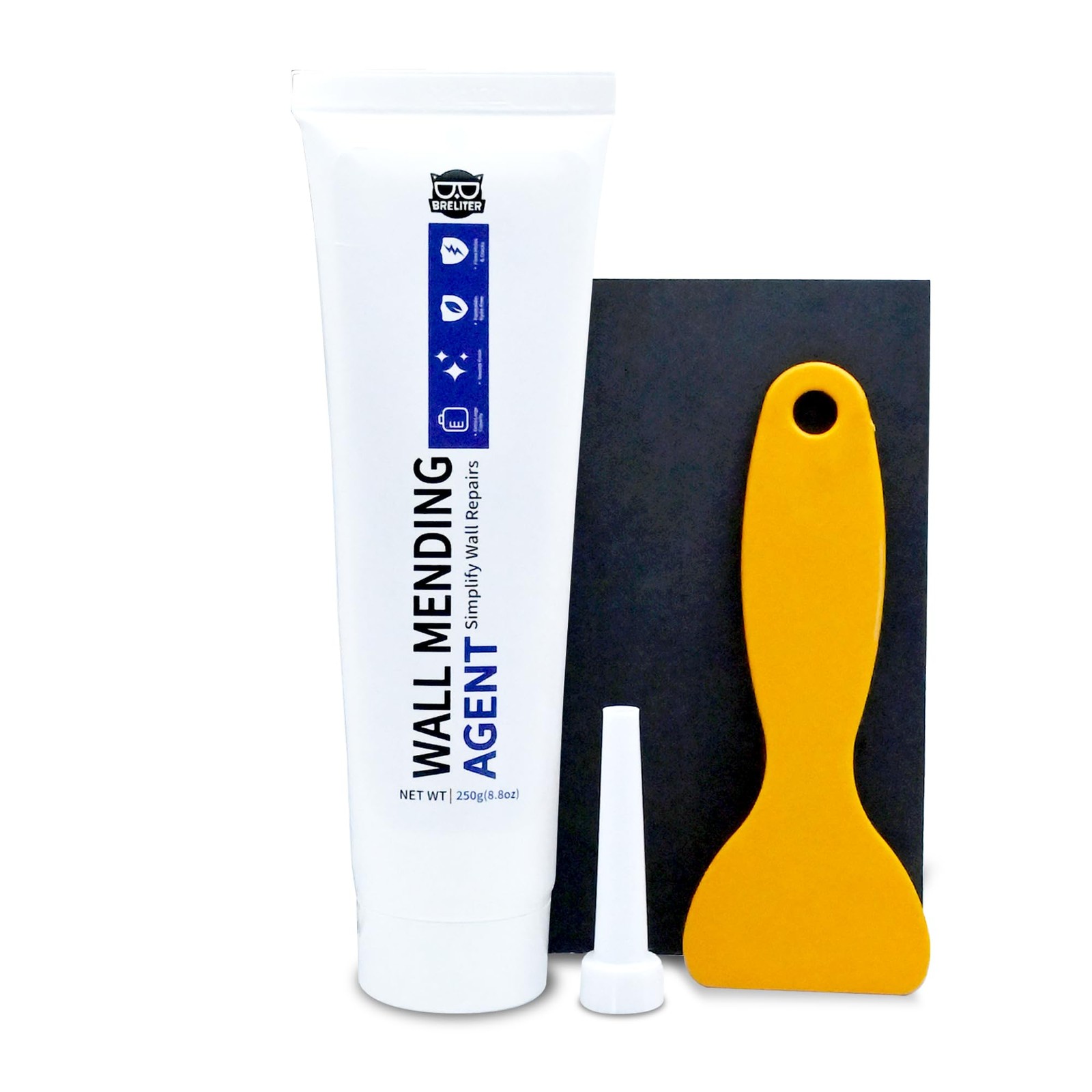 Breliter Drywall Repair Kit - 250g Wall Mending Agent, Putty, White