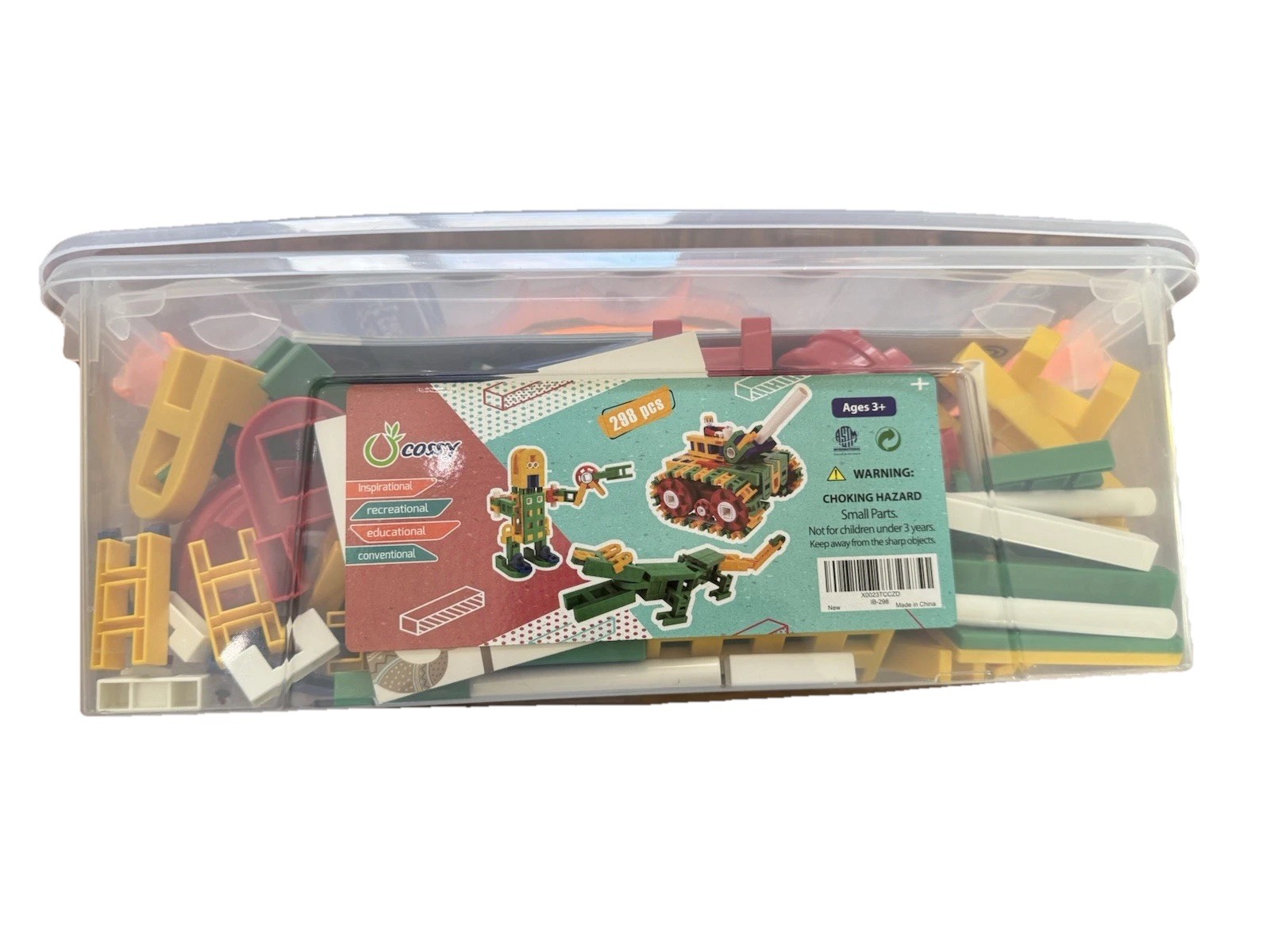 STEM Education Toy 298 Pieces Skyscraper Bulldozer Robot Dinasaur New In Box