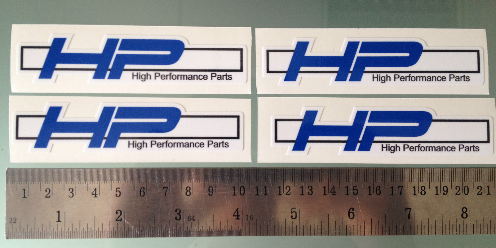 HP Decals / Stickers for BMW S1000RR HP4 (Set of 4 100mm Stickers)