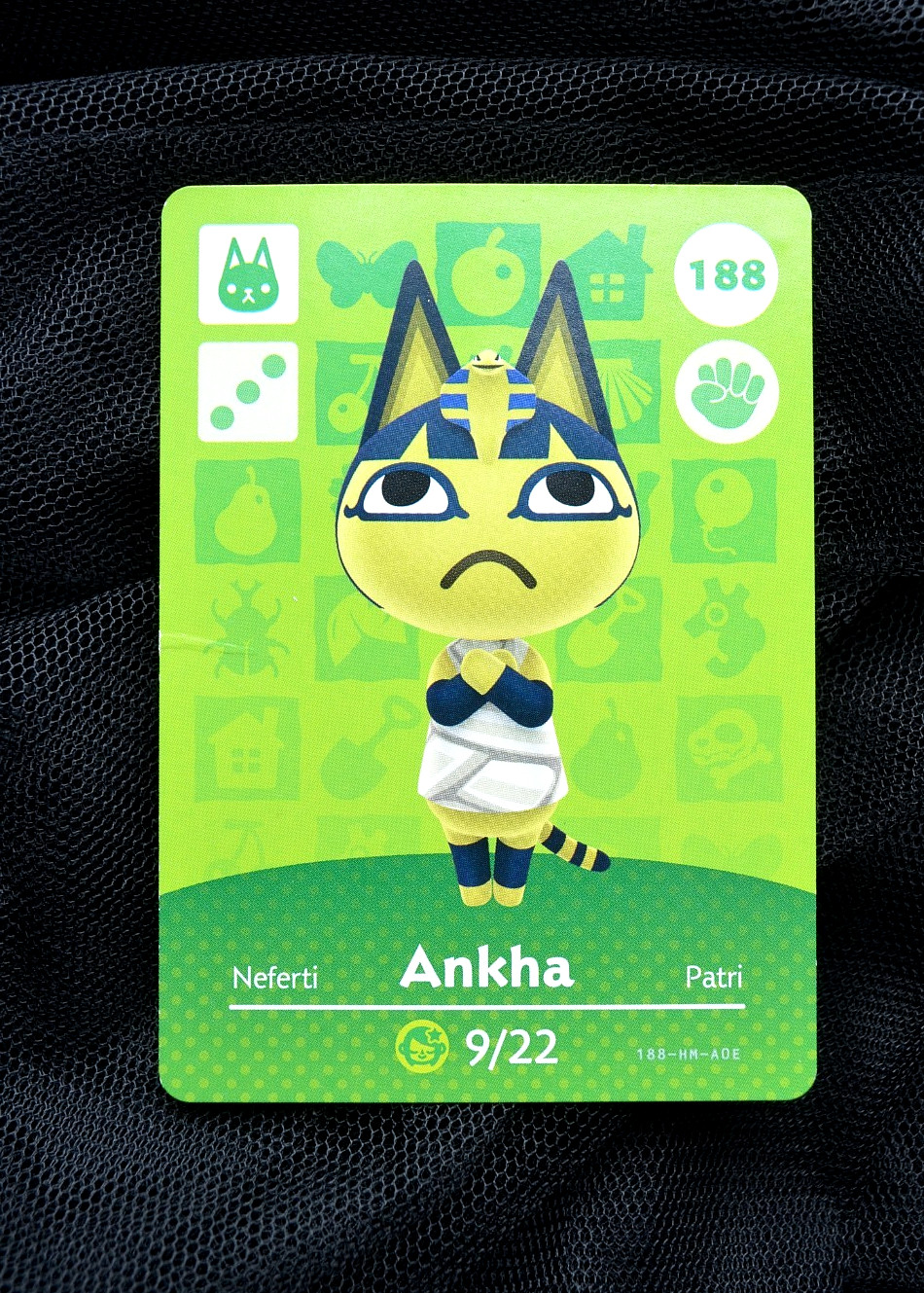 AUTHENTIC Ankha 188 Animal Crossing Amiibo Card, EXCELLENT