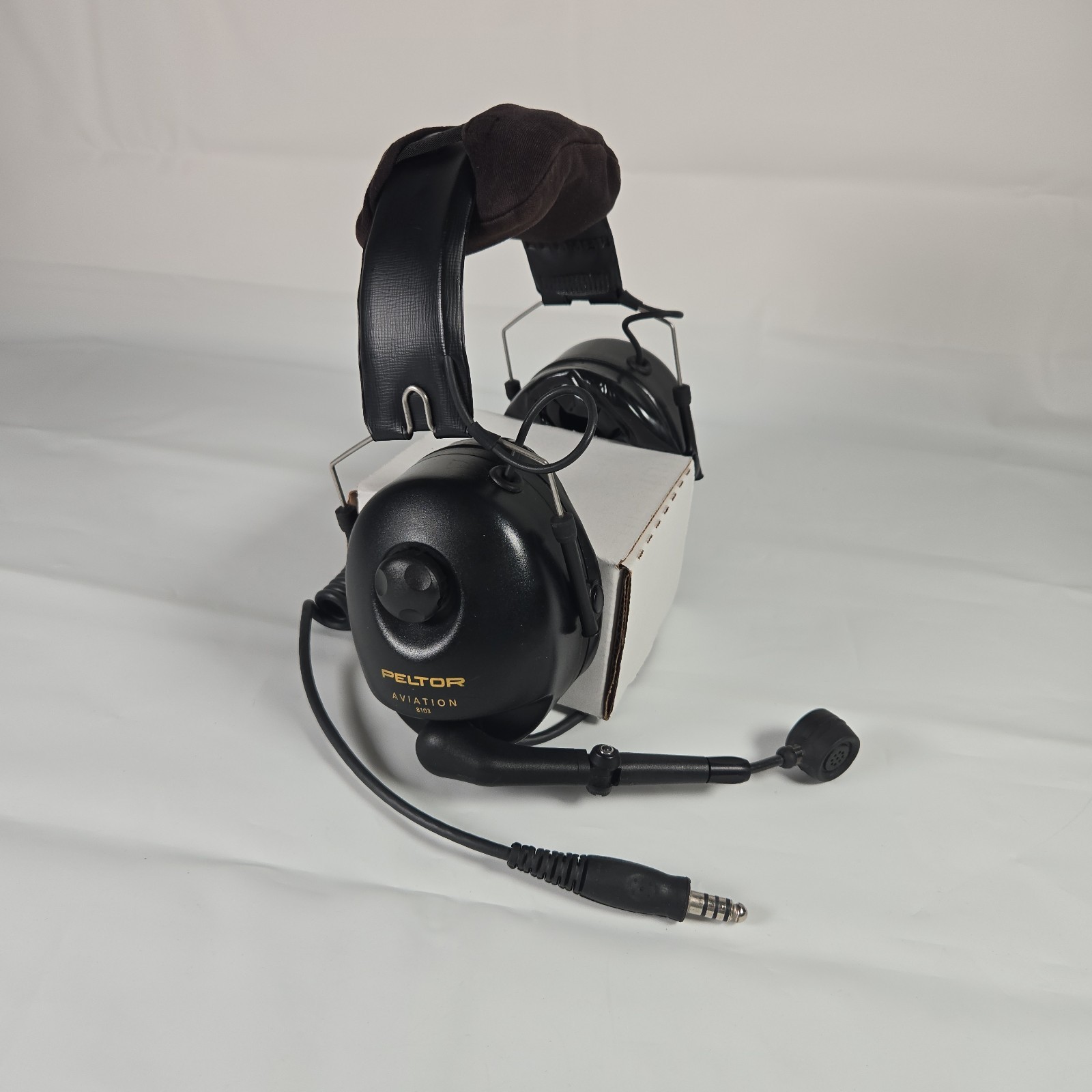 Peltor Aviation 8103 Headset w/ Mic&Volume Control MT52H79F-03 Partially Tested