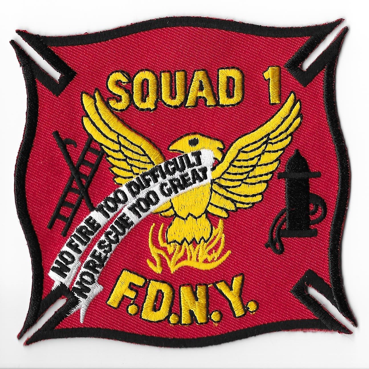 New York Fire Department (FDNY) Squad 1 Patch V1