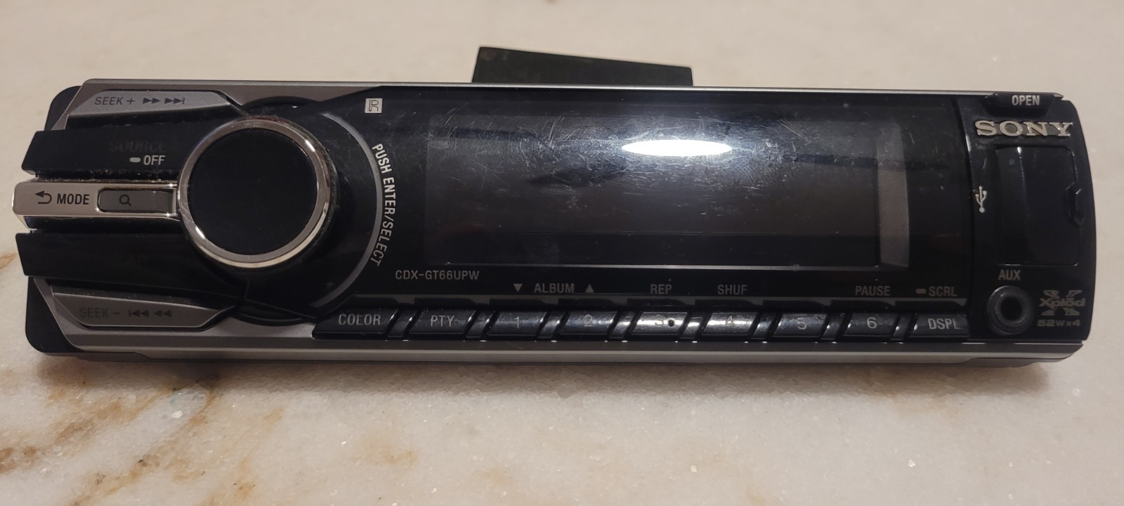 Sony Faceplate-Tested and Guaranteed To Work. Sony CDX-GT66UPW. FREE SHIPPING