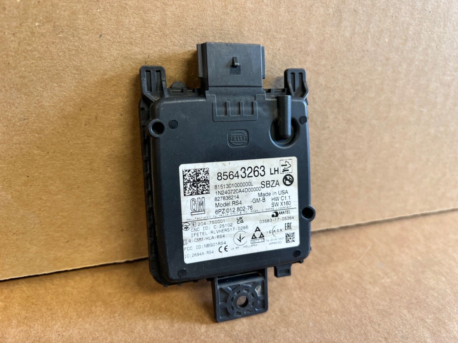 OEM 2023-2024 Chevy Colorado LH Blind Spot Radar Sensor 85643263
