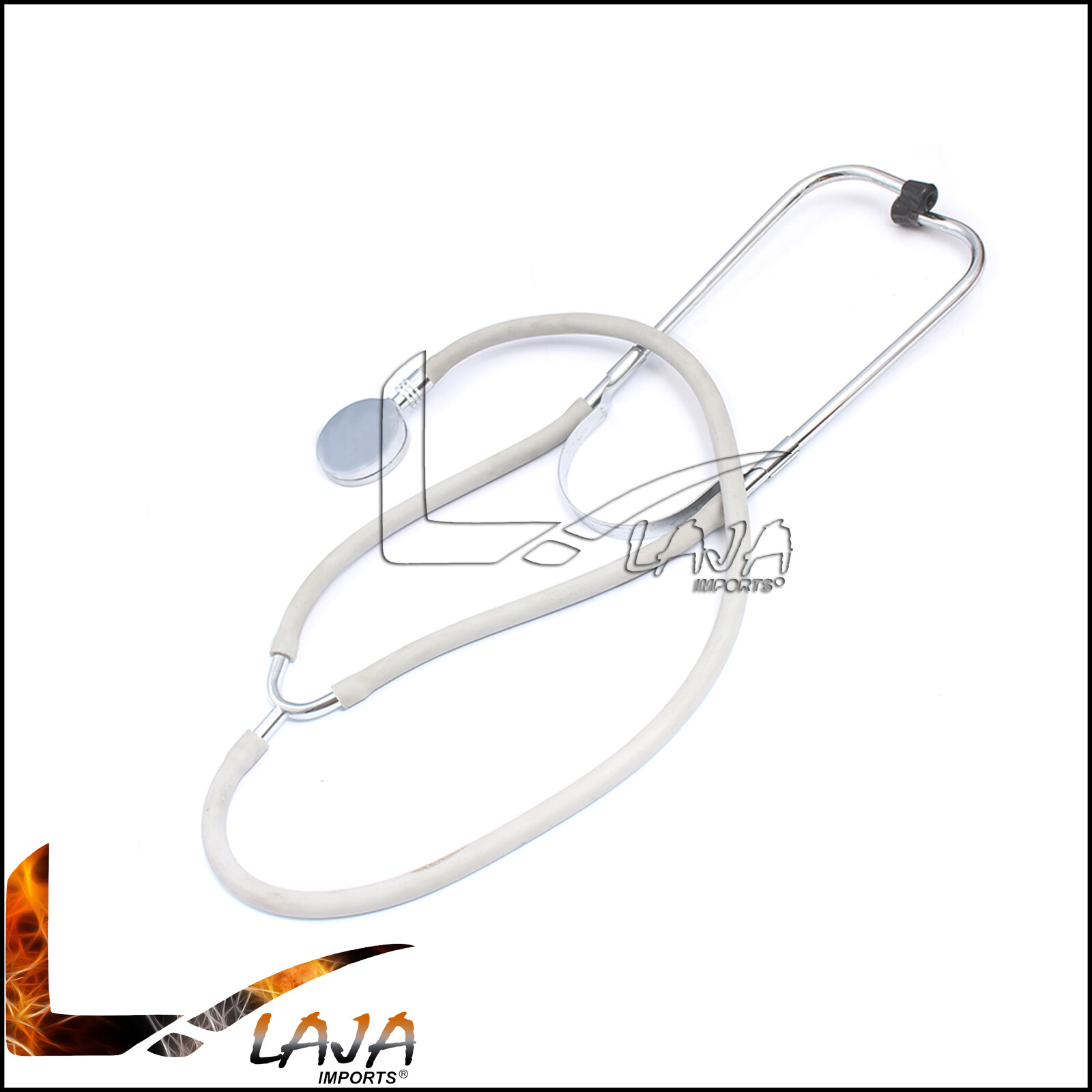 Professional Dual Head Stethoscope Doctor Nurse Medical Healthcare Gray Color