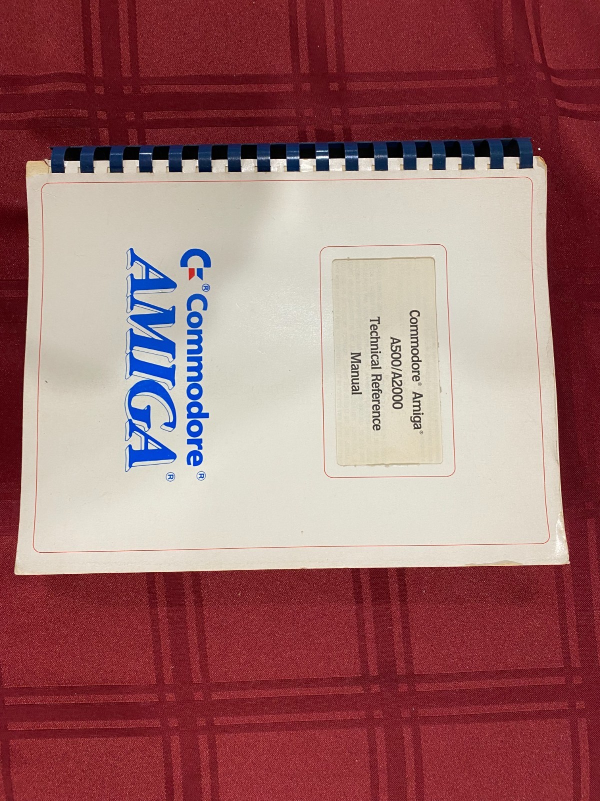 COMMODORE AMIGA A500/A2000 TECHNICAL REFERENCE MANUAL