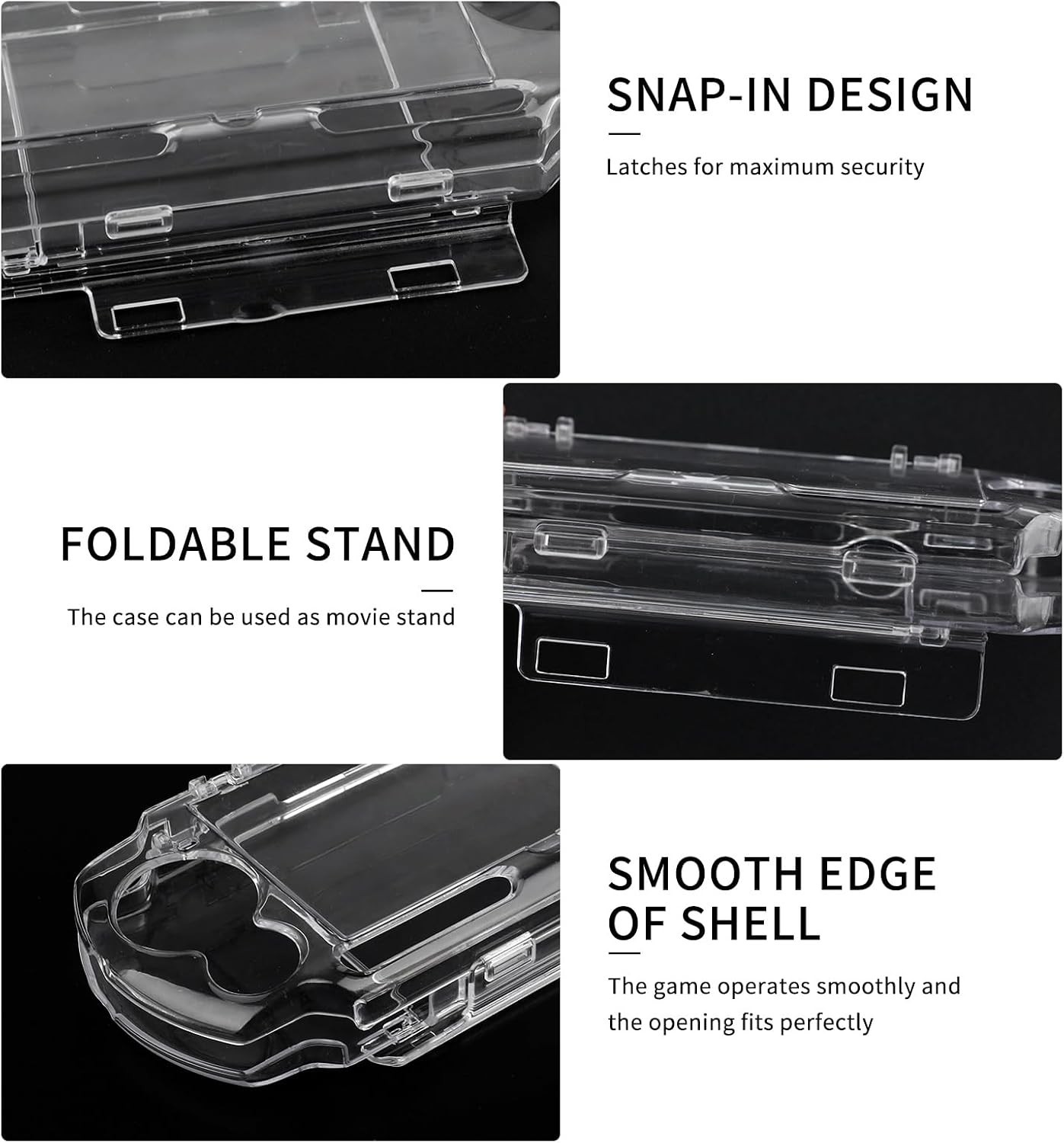 Hard Shell Case Cover Compatible with PSP 2000/3000,Transparent Protective Ca...