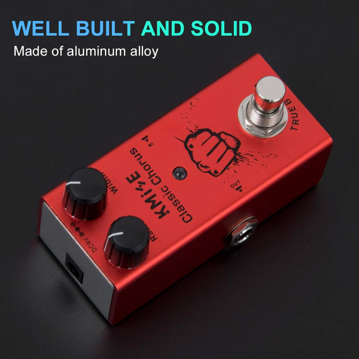 Kmise Classic Chorus Electric Guitar Effects Pedal Mini Single Type DC 9V True B