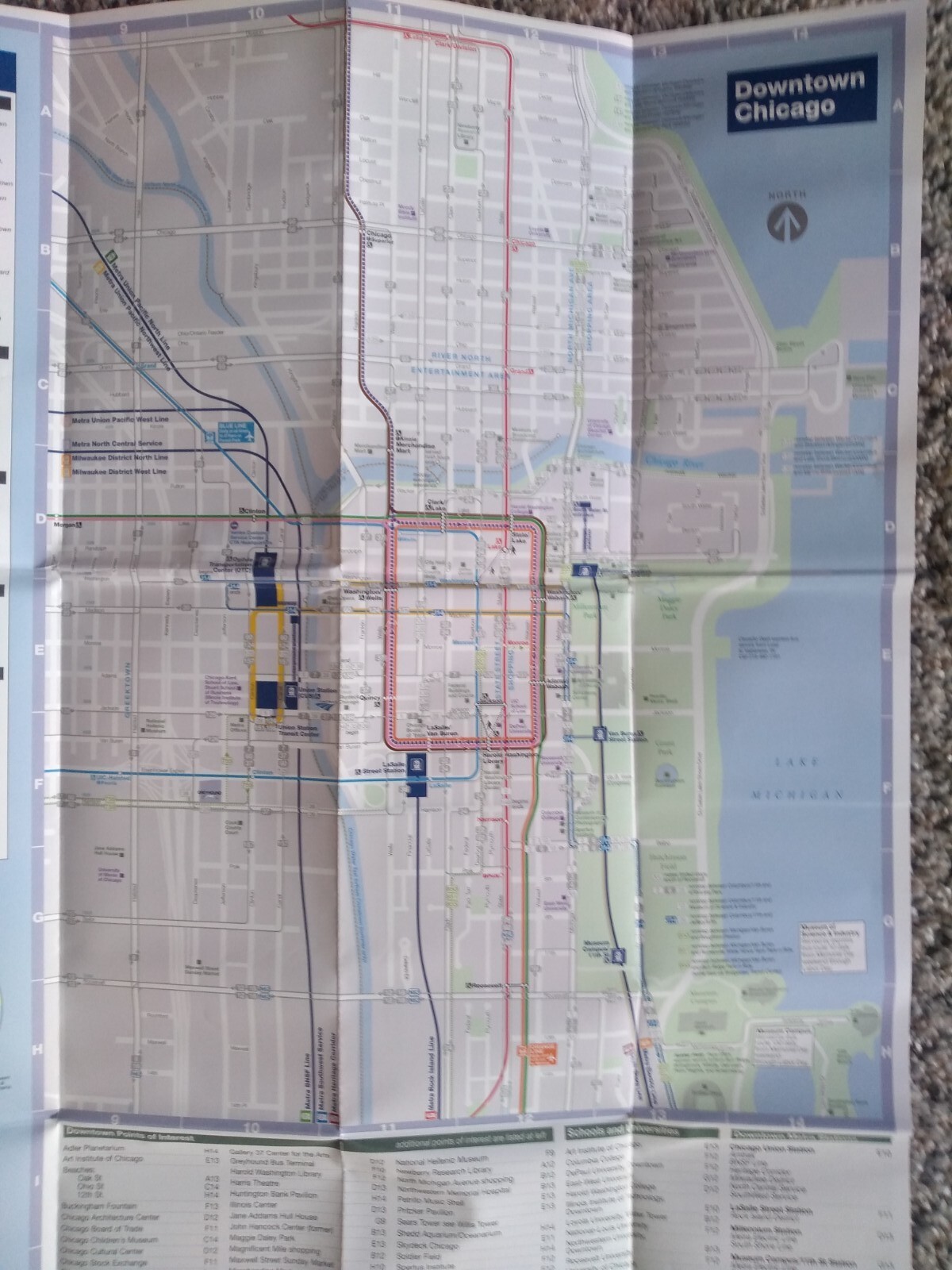 NEW 2016 ChicagoTransitAuthority CTA subwayMetra Train Pace Bus System Map Guide