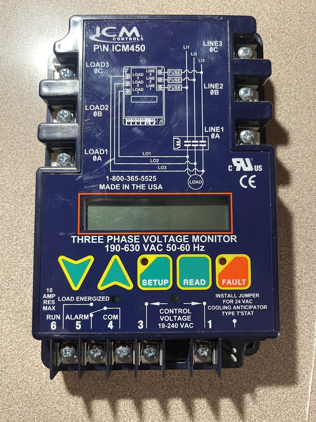 ICM Controls ICM450 Three Phase Voltage Monitor
