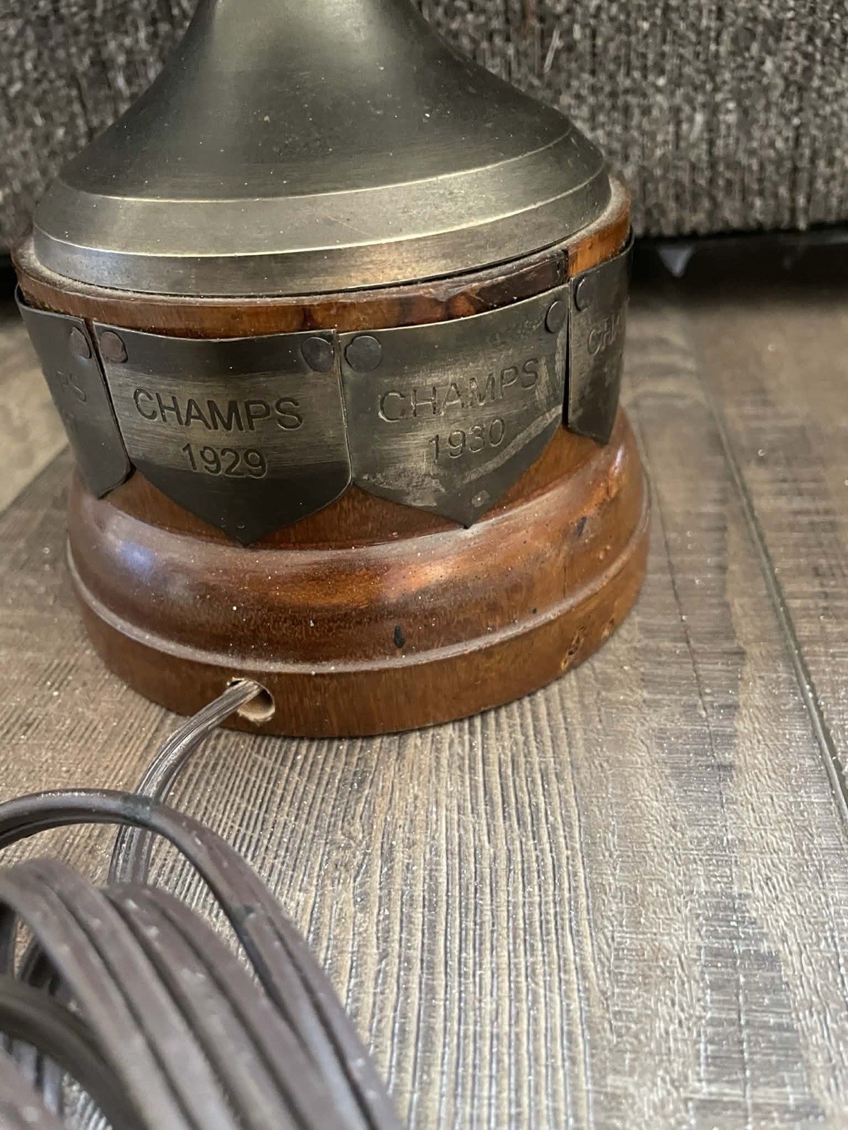 Curry & Company Championship Golf Trophy Lamp