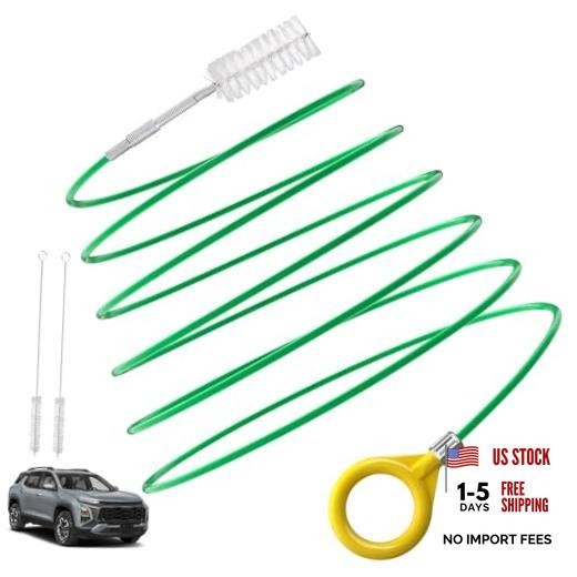 Auto Sunroof Cleaning Tool, 120 Inch Flexible 120 Inch (w/ 2Pcs Short Brush)