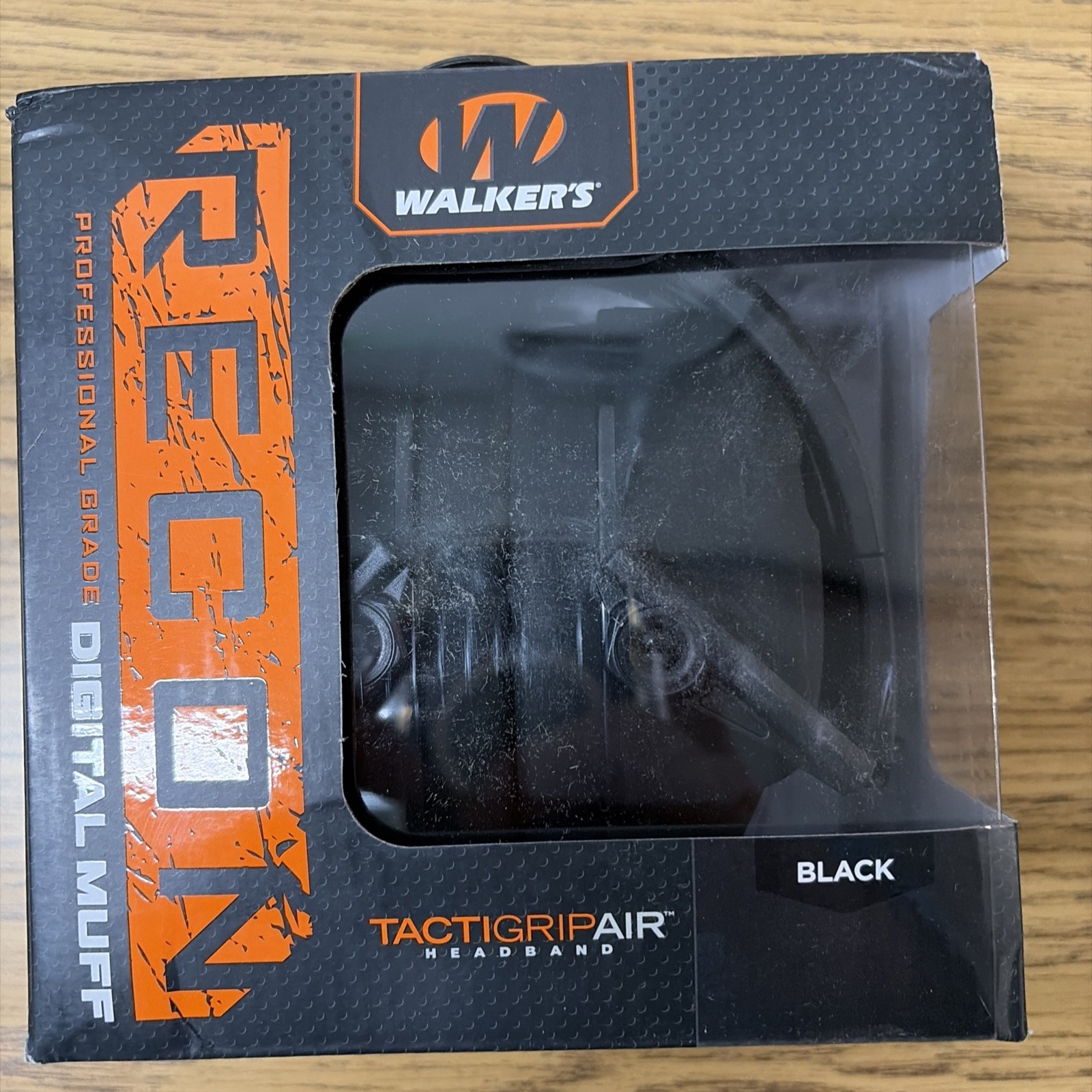 Walker's Recon Professional Grade Electronic Earmuff IPX4 with HD Speakers Black