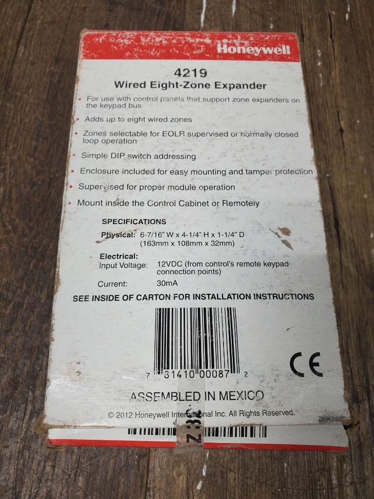 Y69 ♻ Honeywell 4219 Wired Eight-Zone Expander ♻